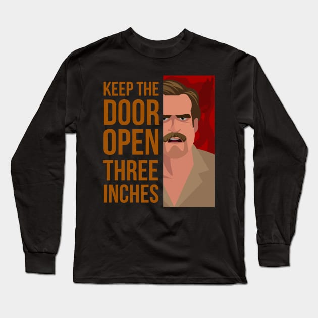 Door Three Inches Long Sleeve T-Shirt by ijoshthereforeiam